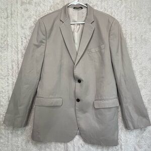 Banana Republican Men's Tan Blazer Sz 44R Tailored Slim Cotton Linen Preppy